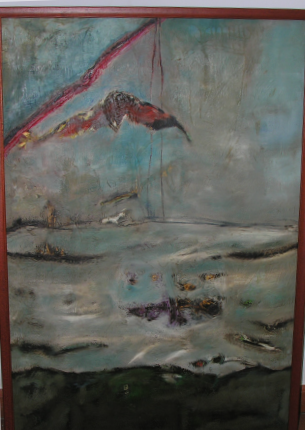 Rainbow and seagulls