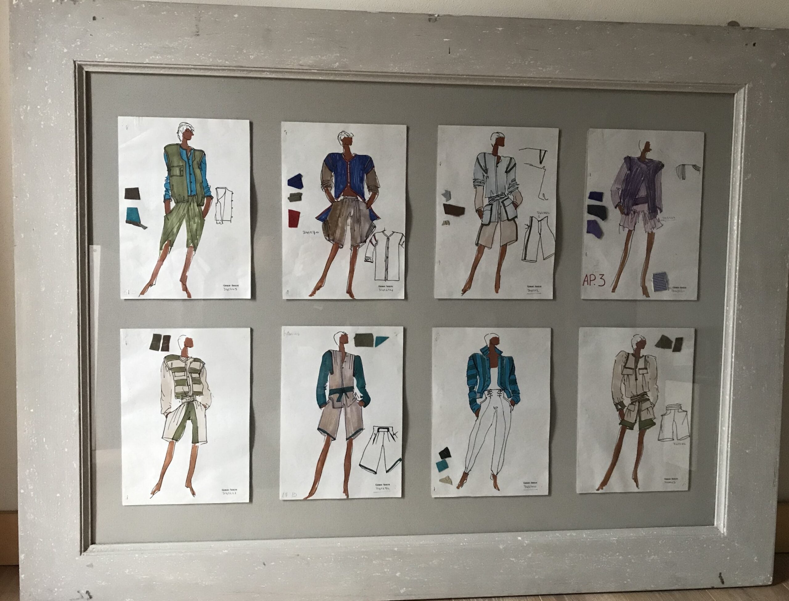 Giorgio Armani - Primi disegni originali della collezione storica