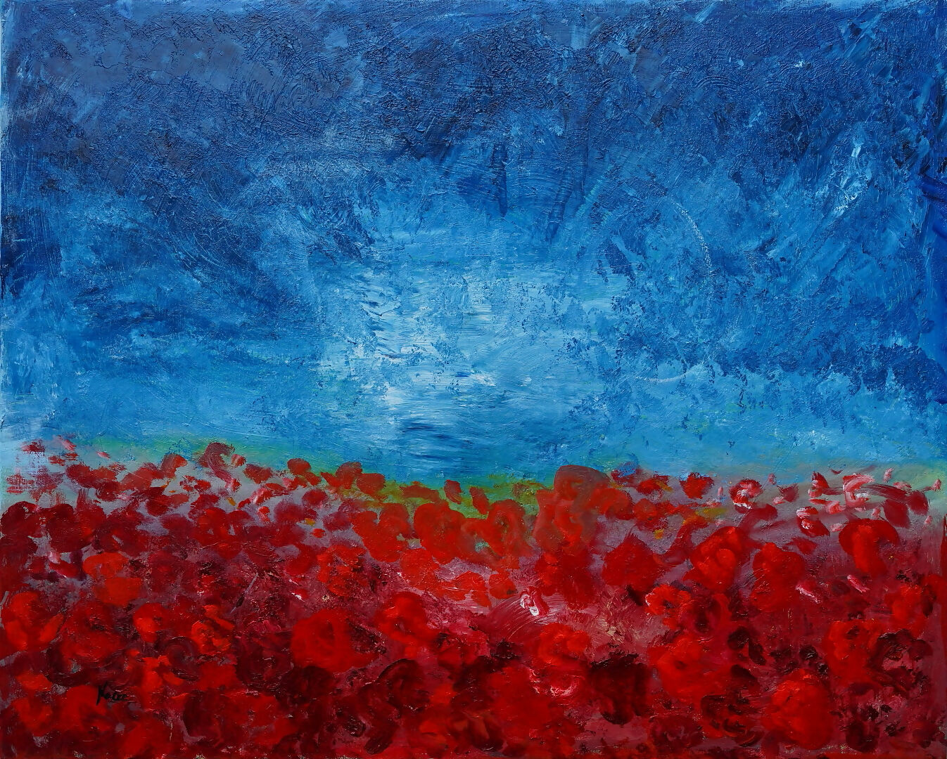 Nadia Crenna - Tra cielo e terra - Olio su tela