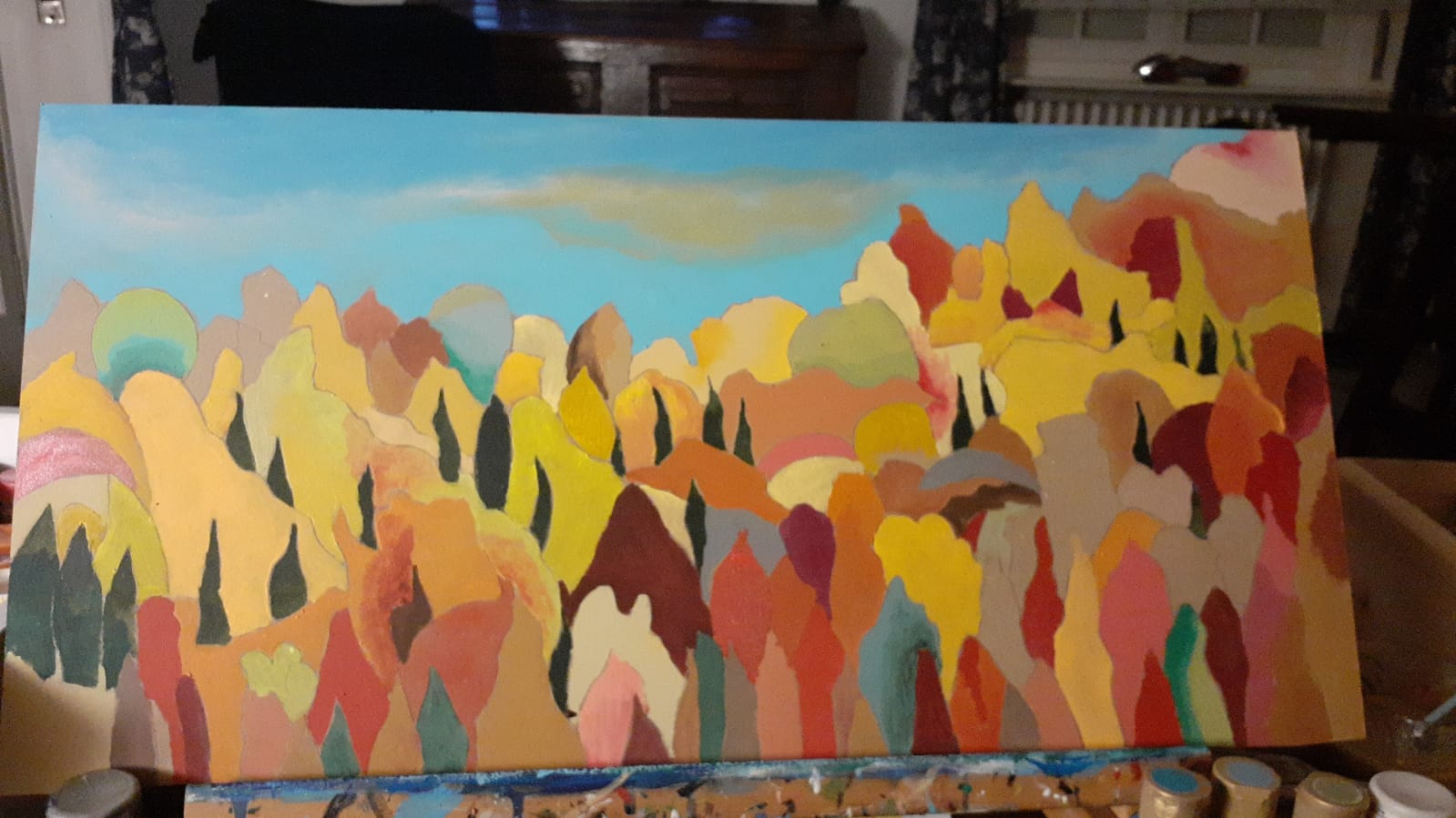 autumn with sky