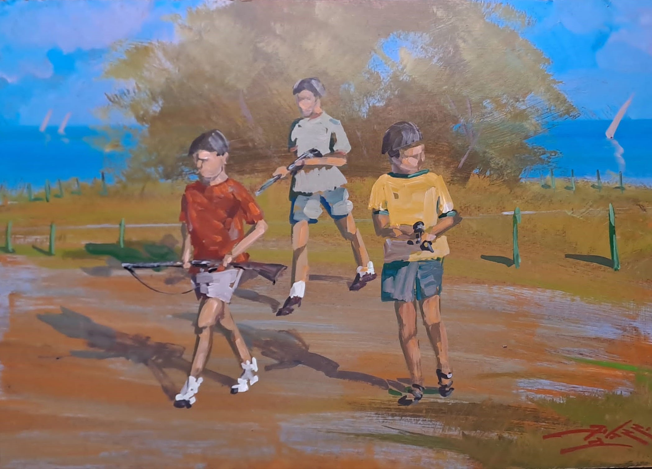 Lorenzo Palazzi - Niños y fusiles