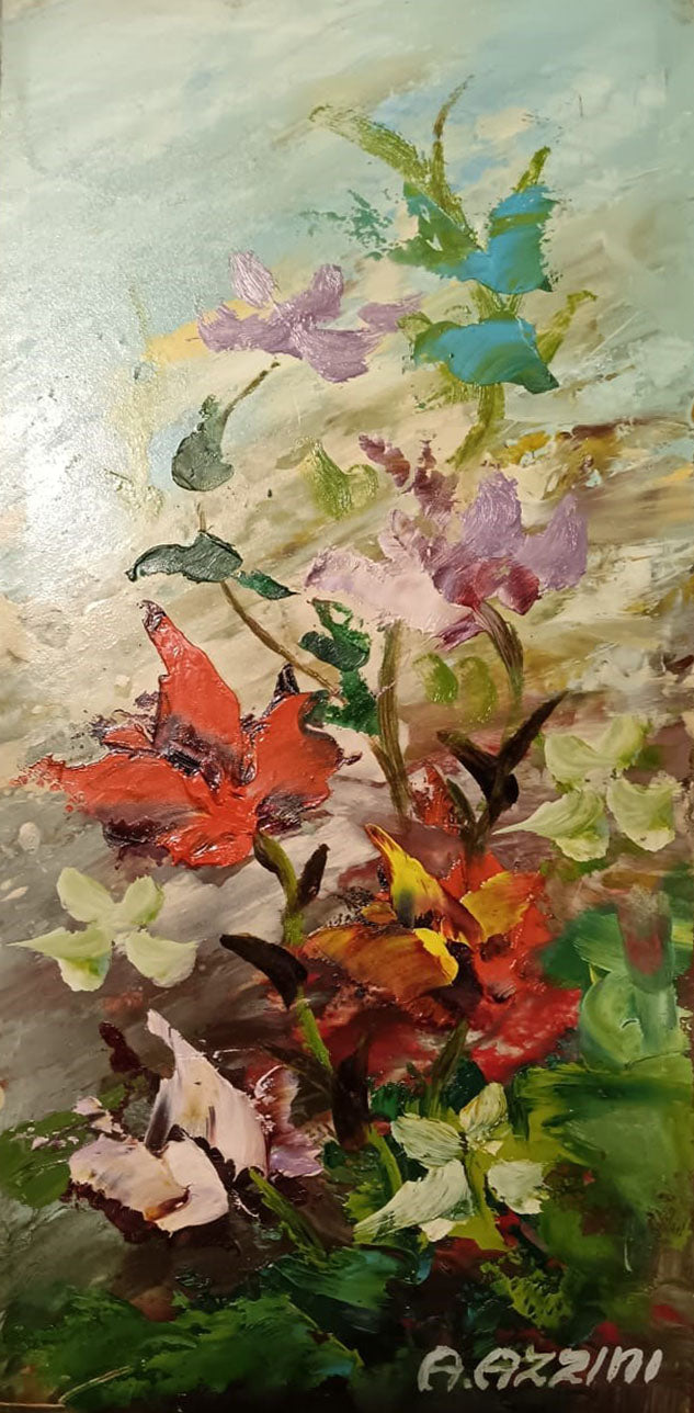 Aldo Guglielmo Azzini - Senza titolo (fiori)