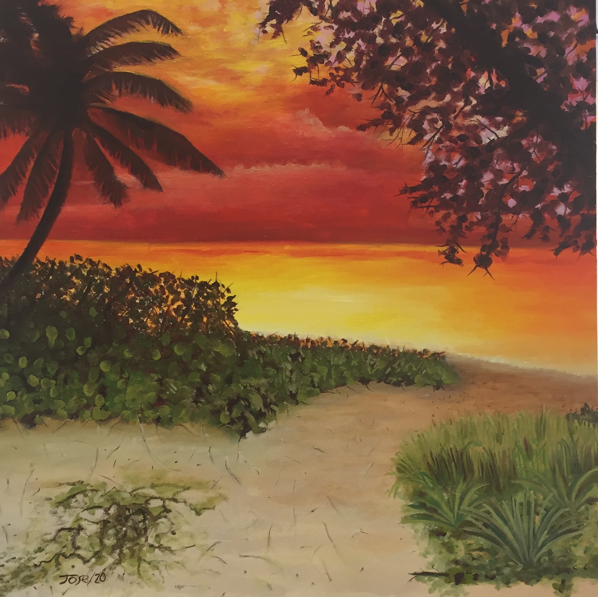 Calm sunset