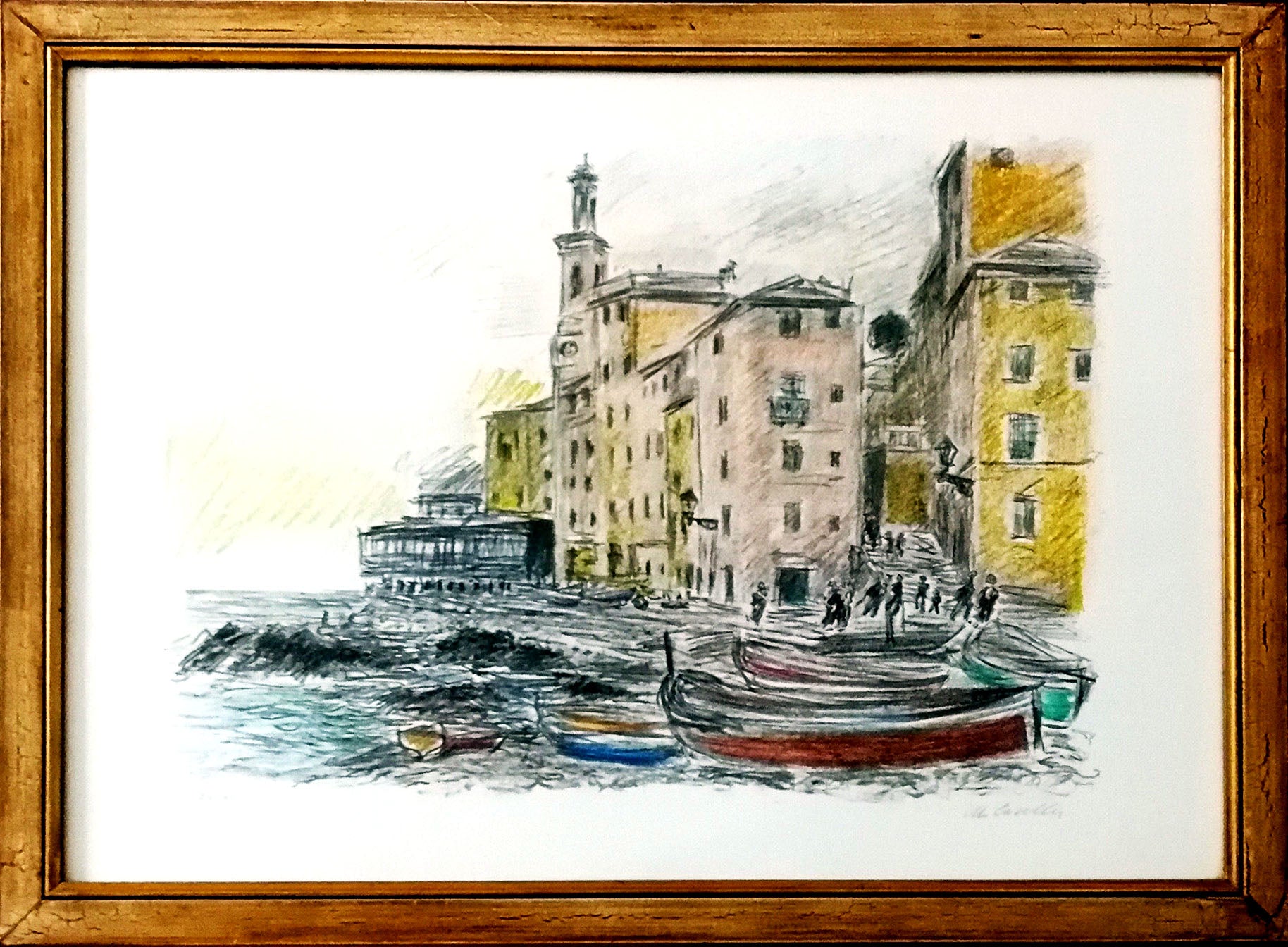 Michele Cascella - Paesaggio marino