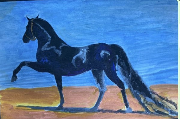 Horse at the sea
