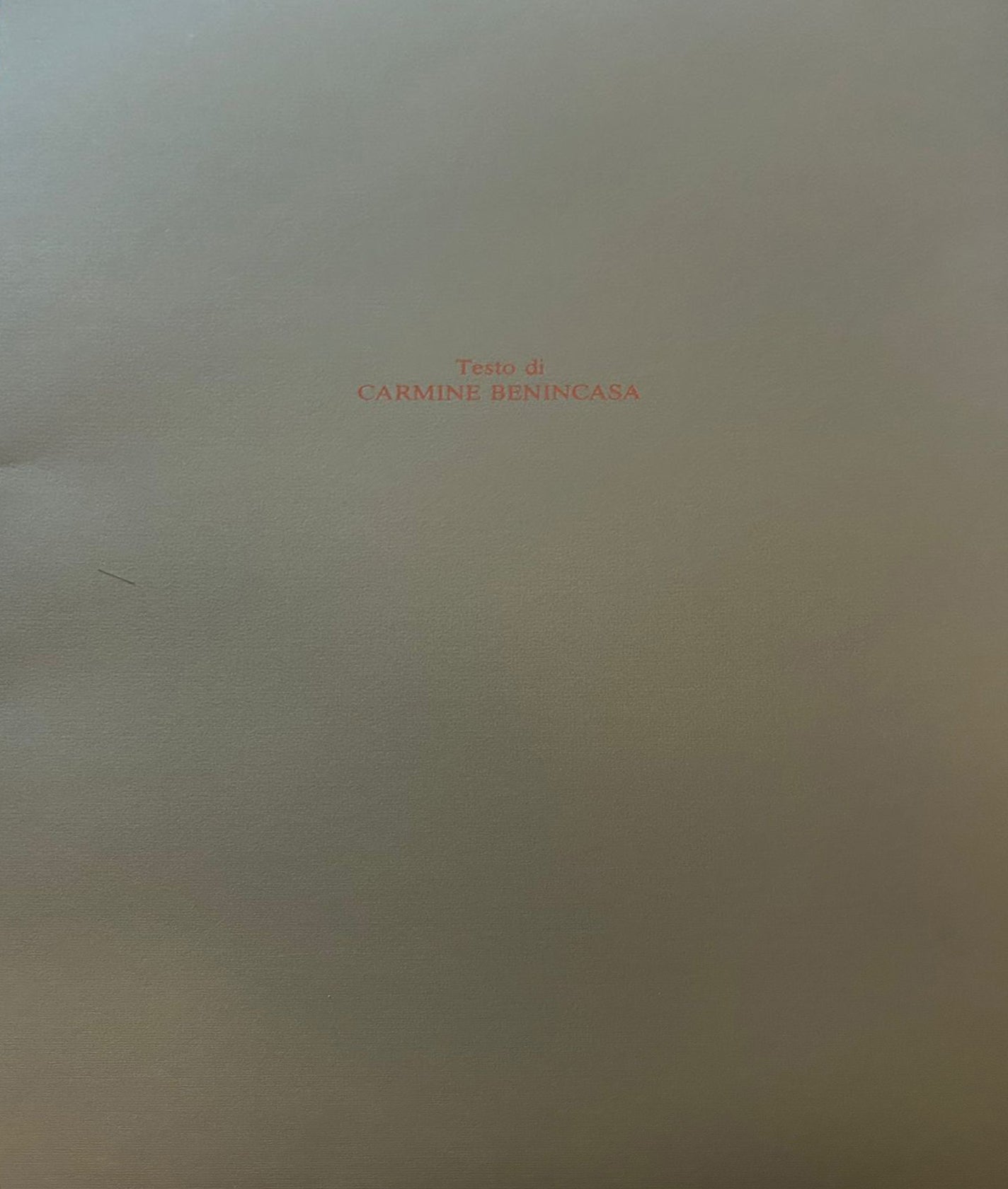 Mario Ceroli - Ediciones Seat editado por Carmine Benincasa