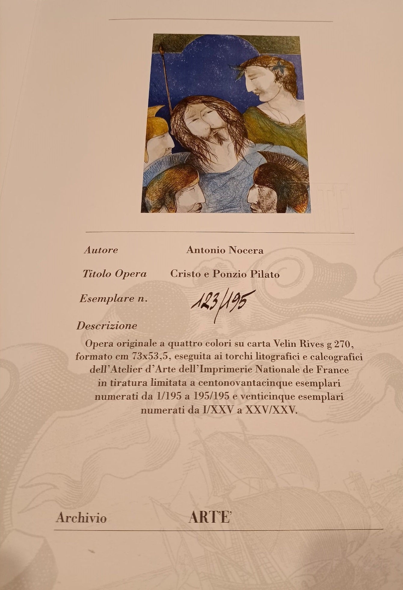 Antonio Nocera - Cristo y Poncio Pilato