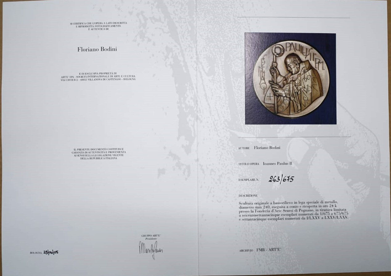 Floriano Bodini - Ioannes Paulus II - Fmr Art'è