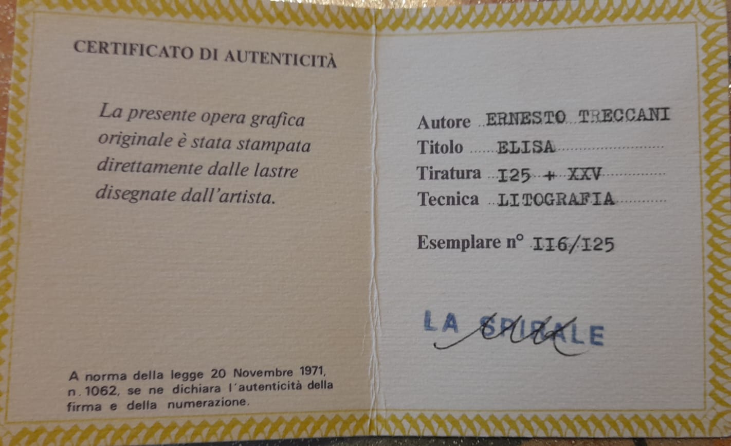 Ernesto Treccani - Elisa
