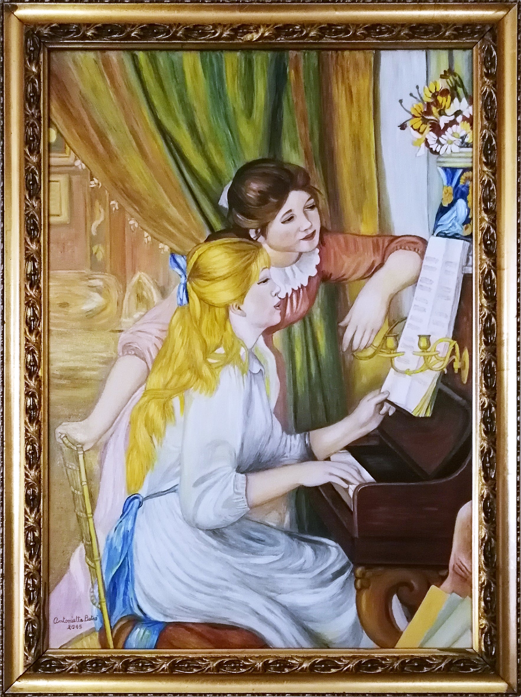 Antonietta Betrò - Le ragazze al piano, omaggio a Pierre-Auguste Renoir