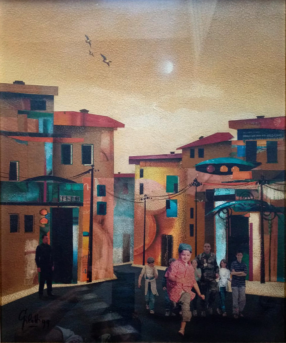 Carlo Maria Giletti - Case con personaggi