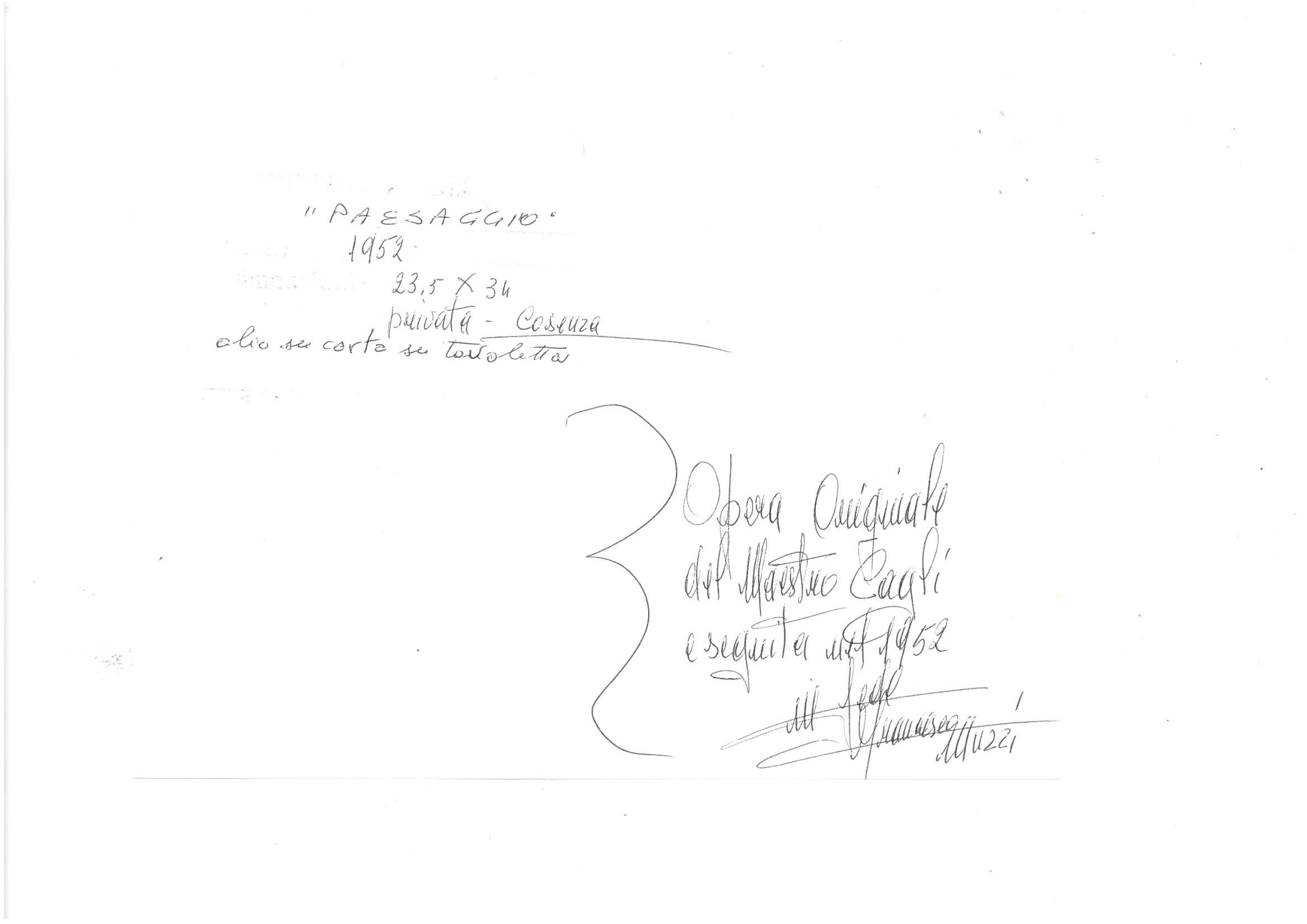 Corrado Cagli - Paisaje