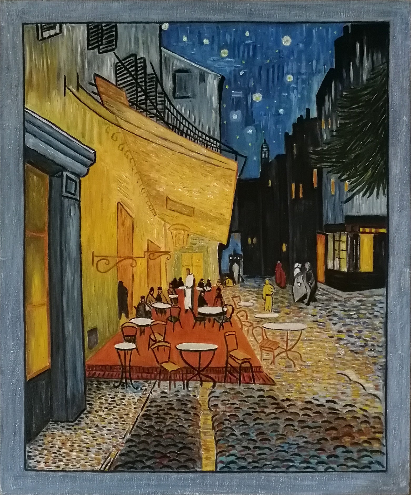 Antonietta Betrò - Bar di notte, omaggio a Vincent van Gogh