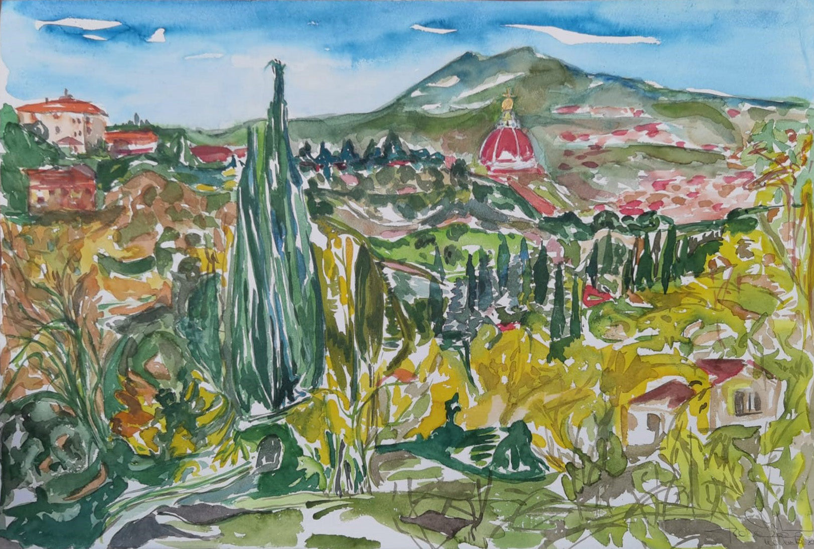 Mara Corfini - Florencia desde los Viali dei Colli