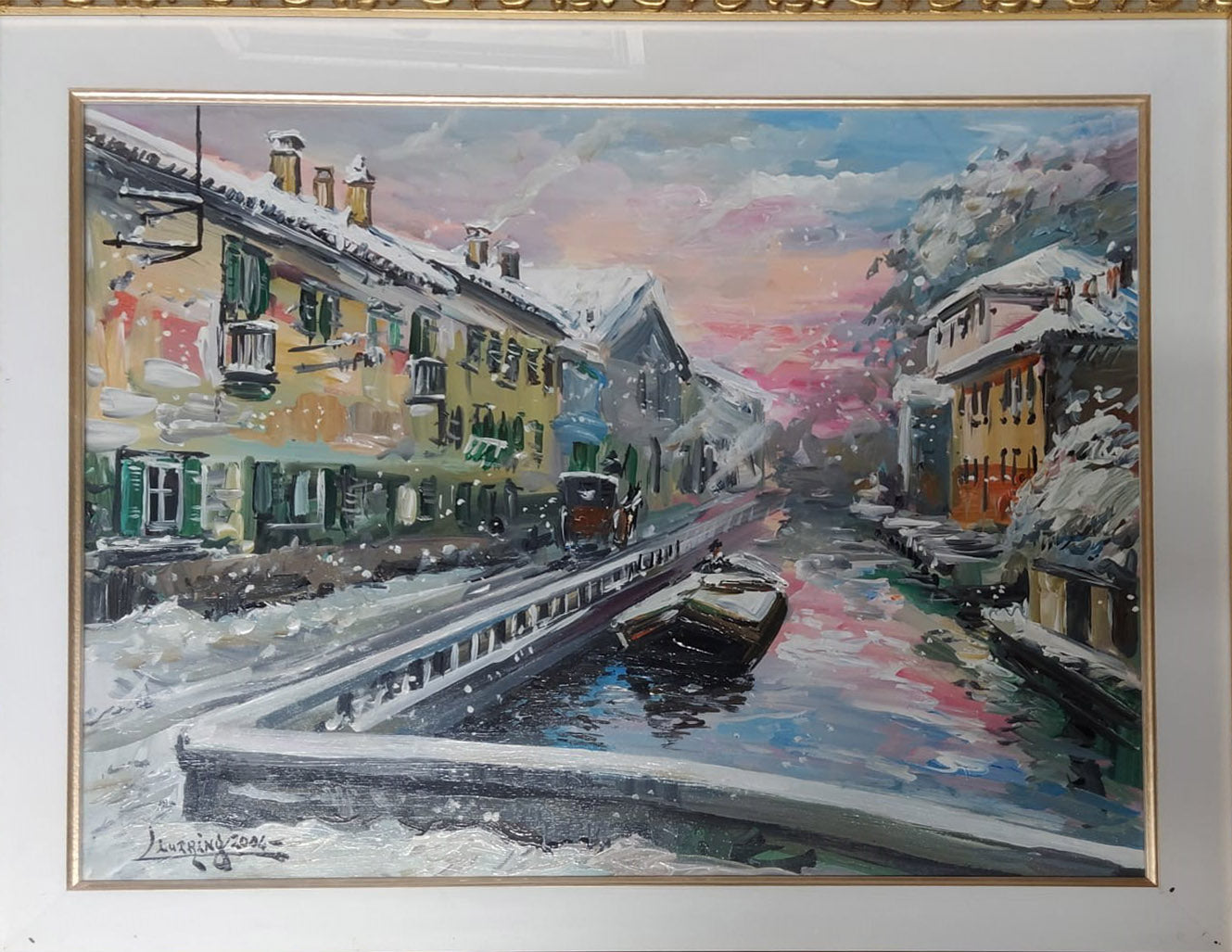 Luciano Lutring - Snow-Covered Canal