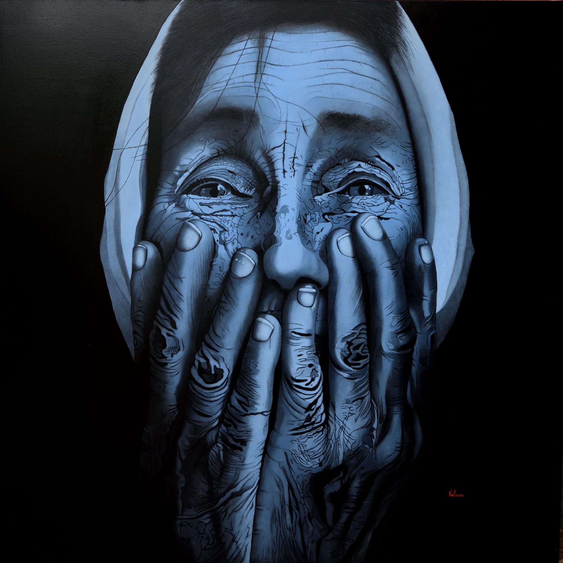 Homeless woman