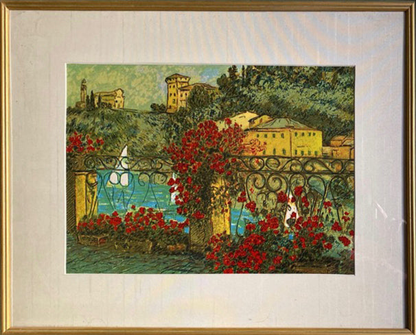 Michele Cascella - Portofino, terraza