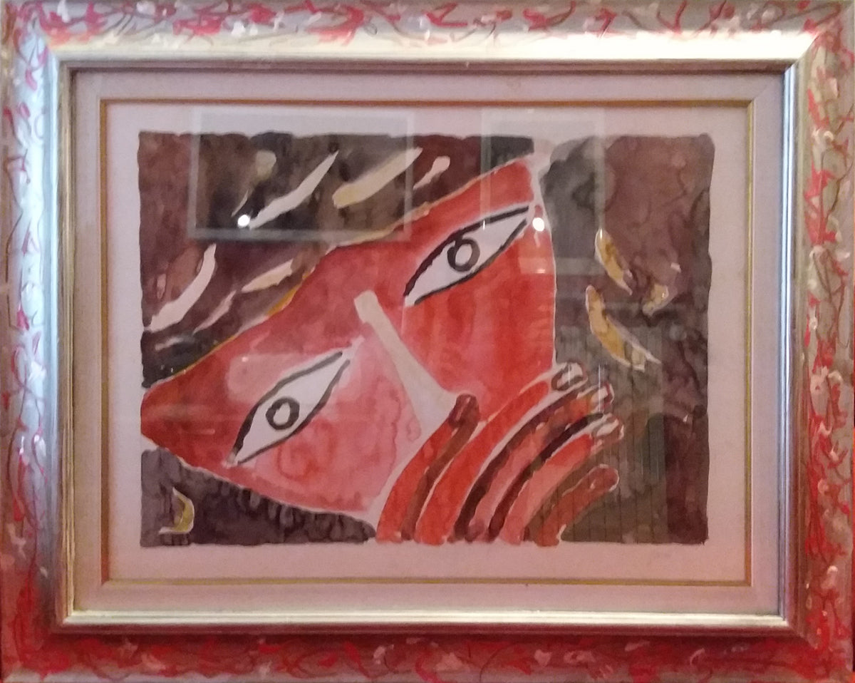 Virgilio Guidi - Máscaras rojas