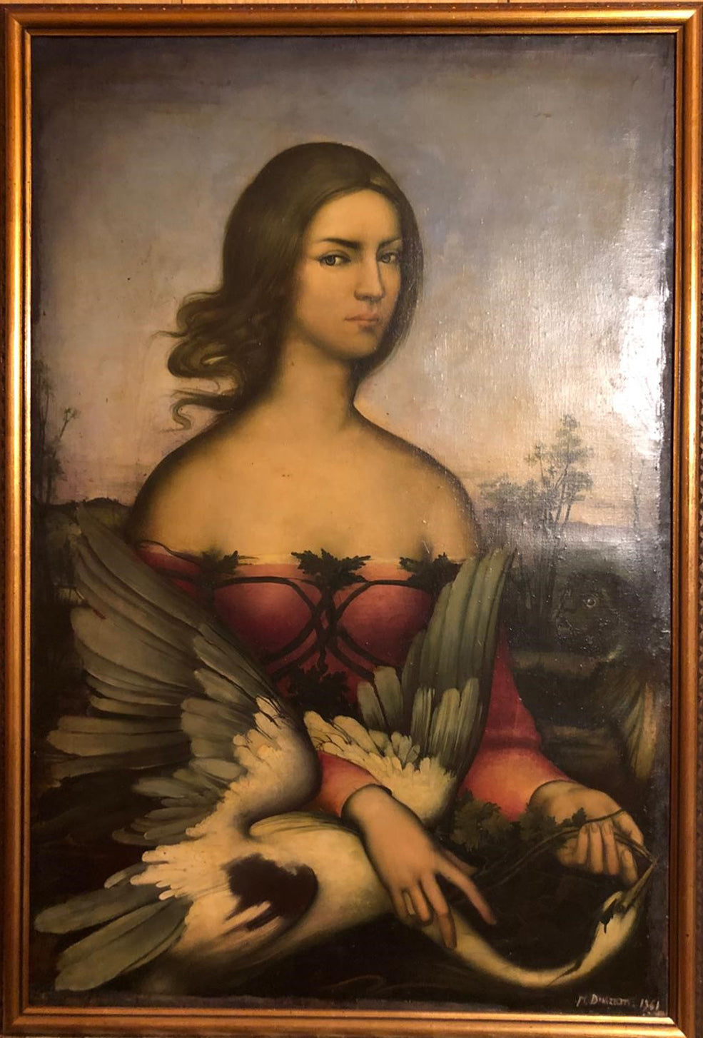 Mario Donizetti - Woman with a Swan
