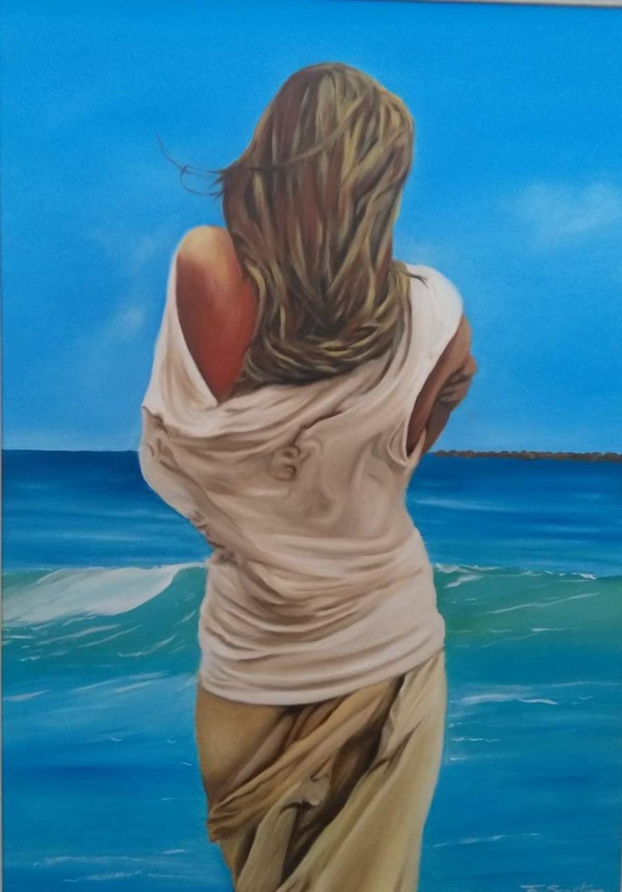 Woman Waiting (a tribute to Mario Lupo)