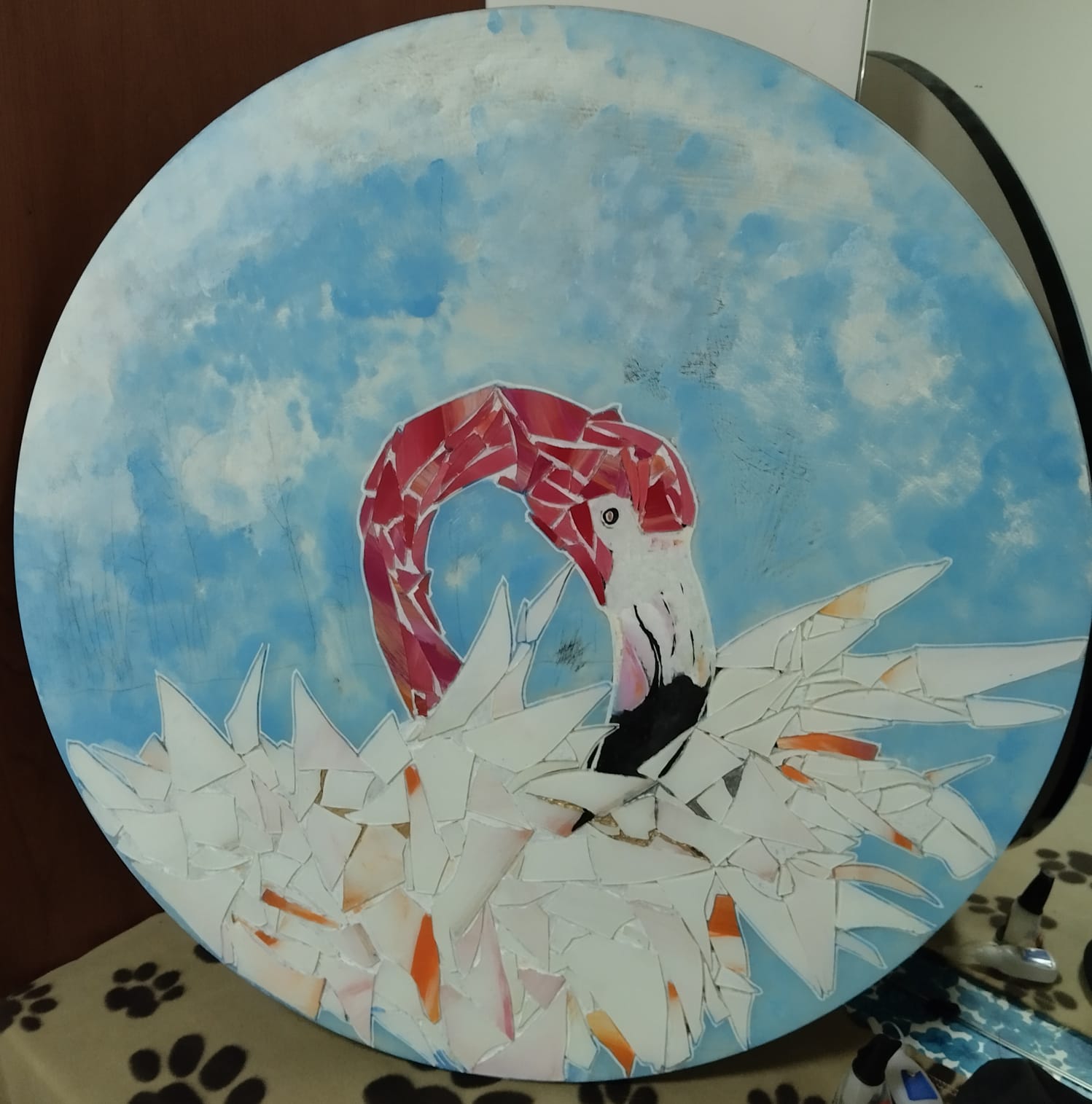 Lonely flamingo