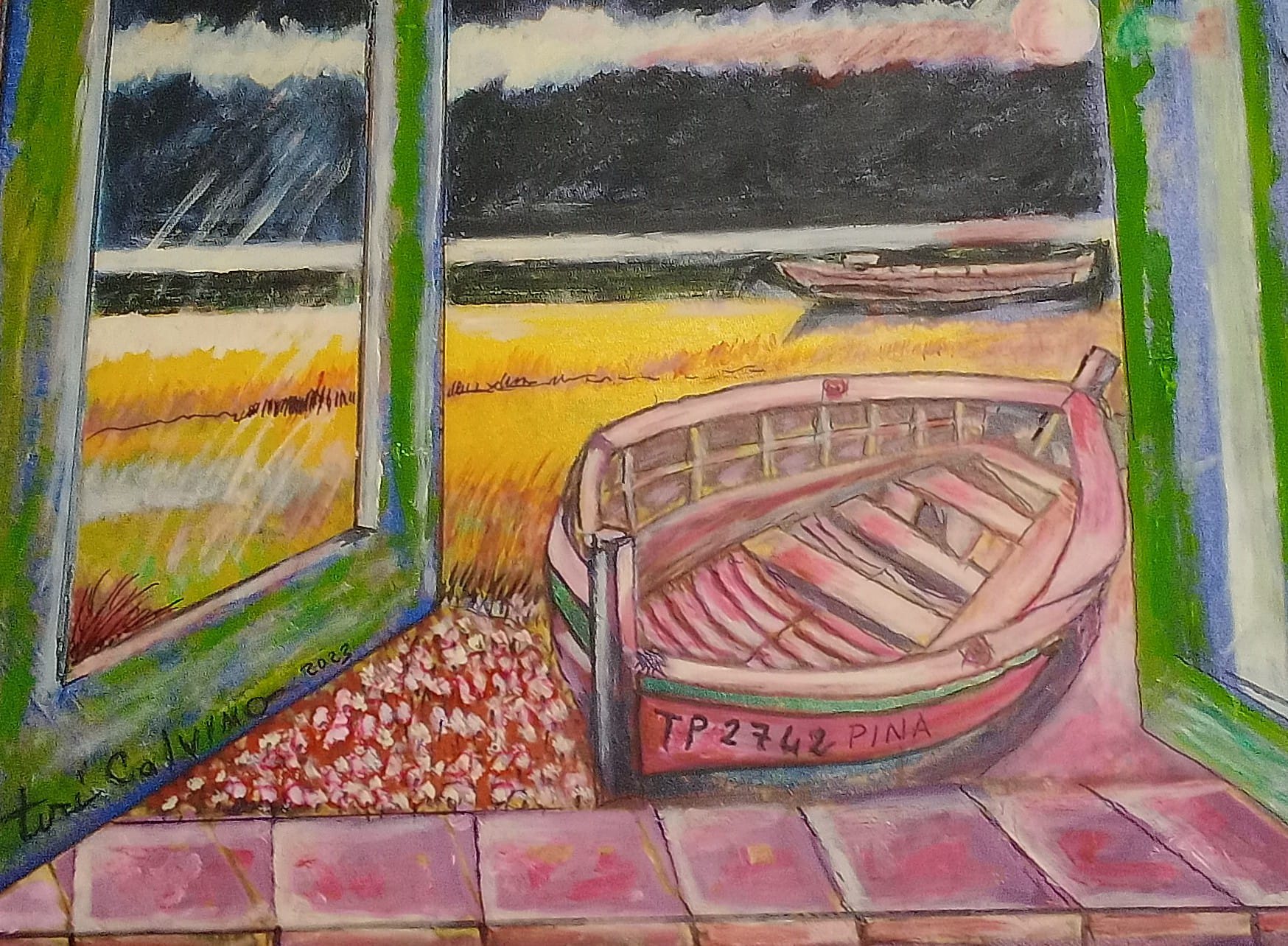 Window with boat