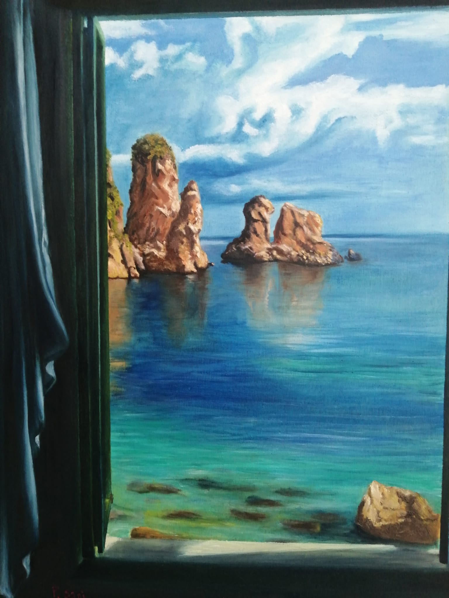 Window on the Sicilian sea