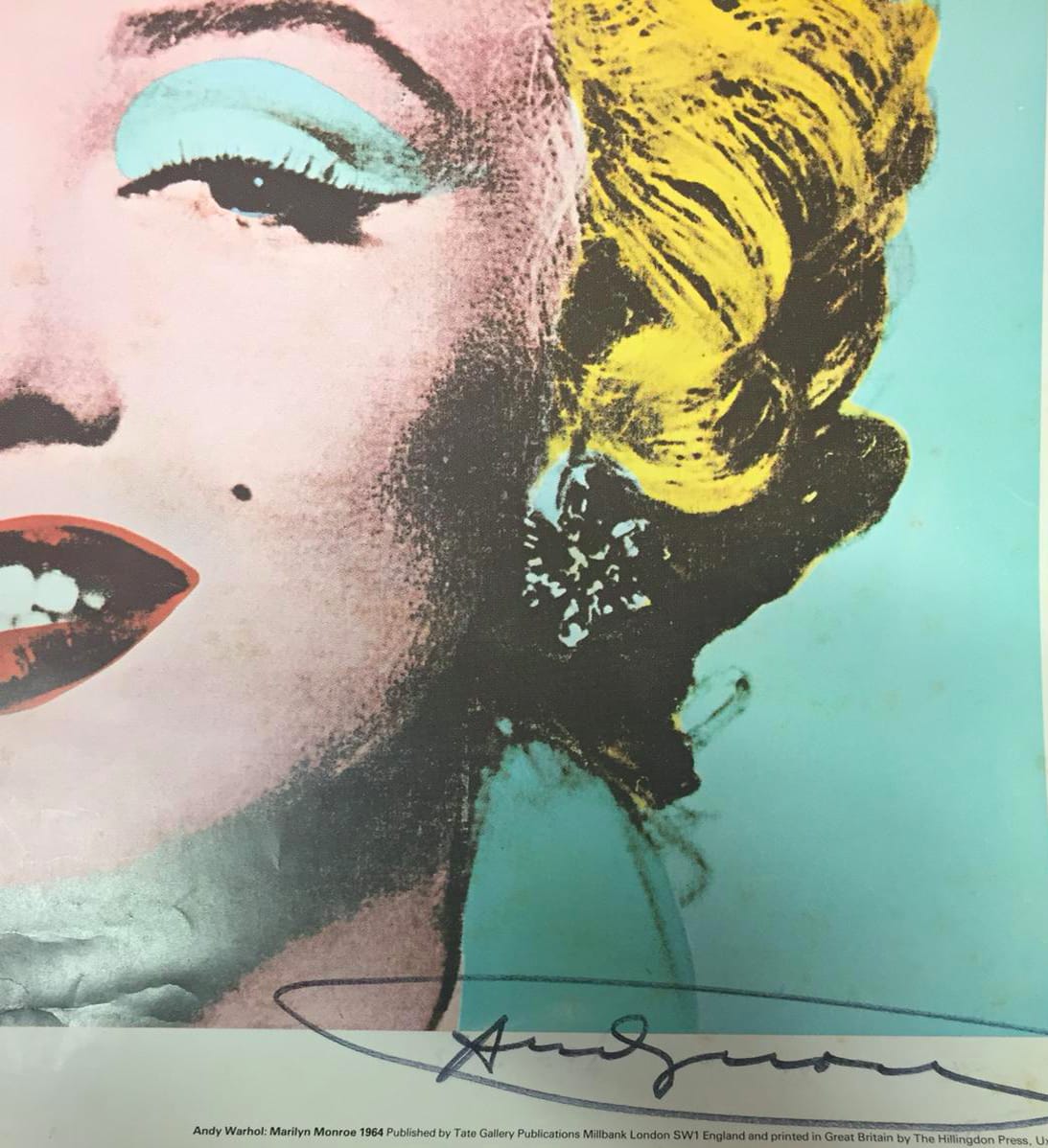 Andy Warhol - Manifesto Mostra Tate di Londra - Fotolitografia