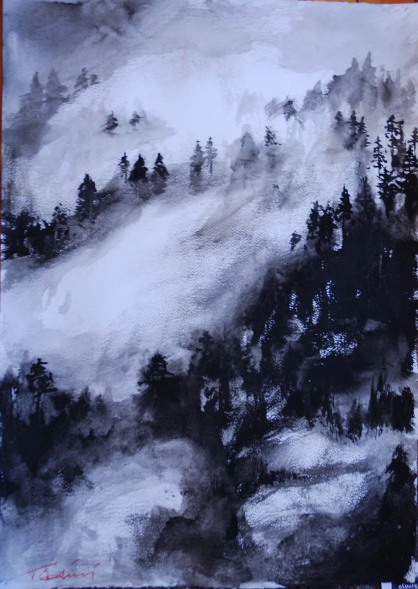 Gabriele Tadini - Niebla en el bosque