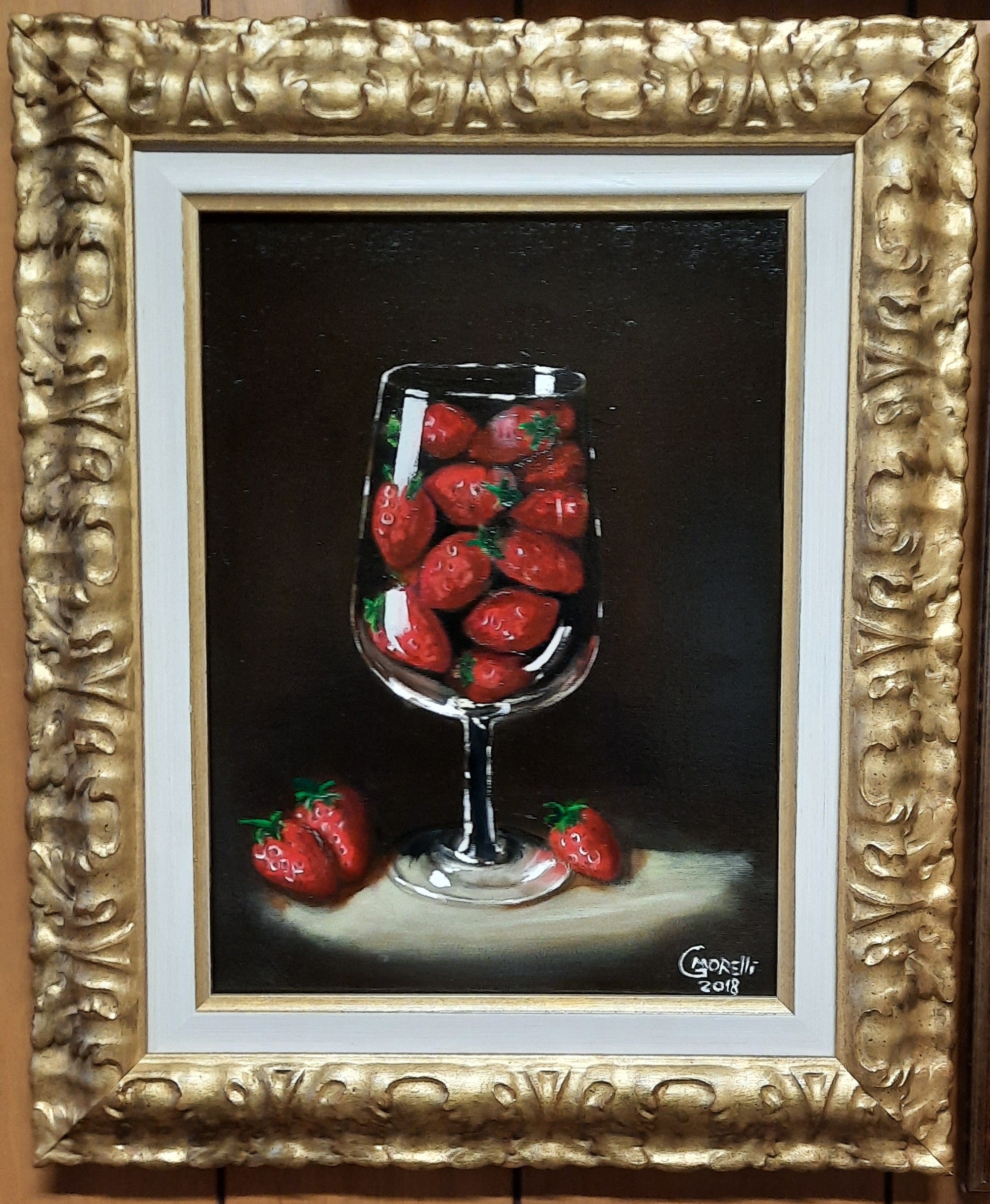 STRAWBERRIES IN A GLASS
