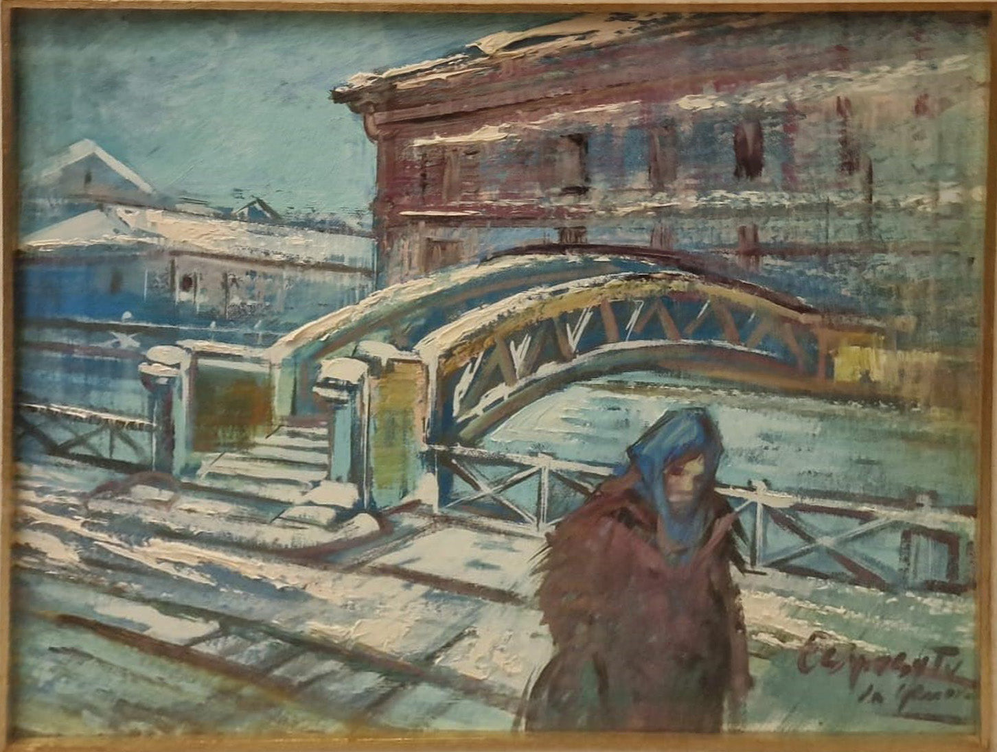 Pasquale Esposito detto Esposito da Genova - Neve sul ponte vecchio