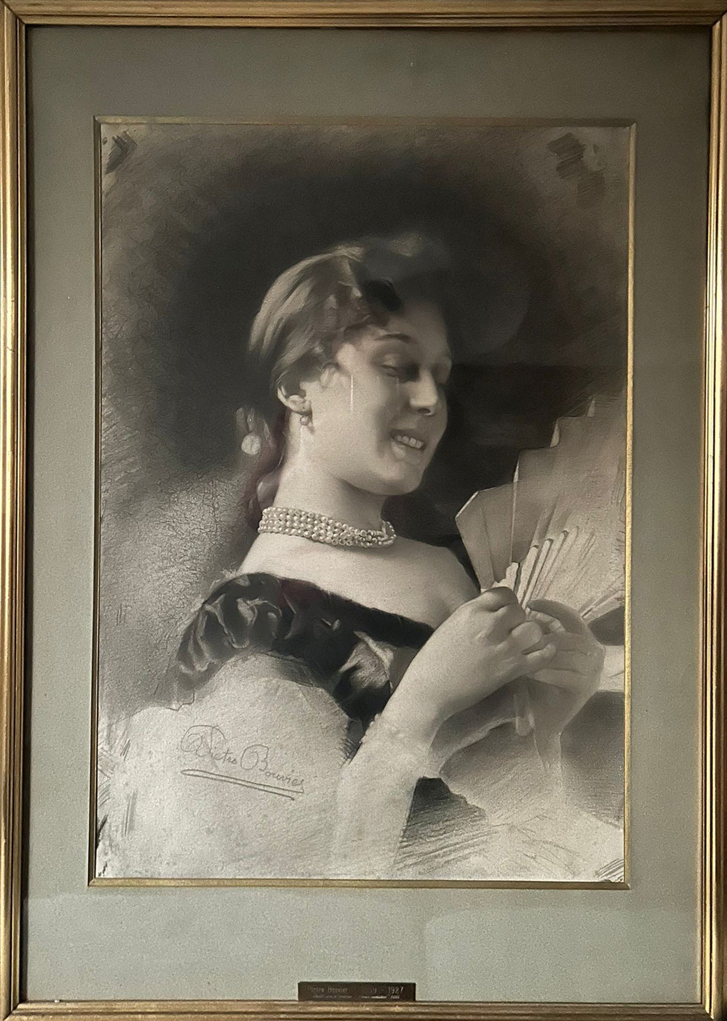 Pietro Bouvier - Retrato de una mujer joven