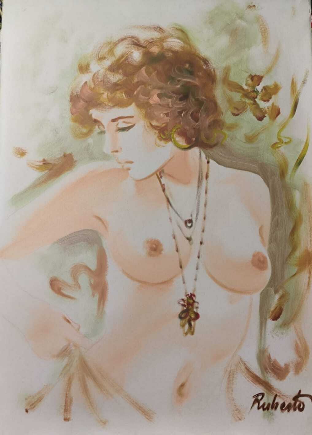 Giuseppe Ruberto - Senza titolo (nudo di donna)