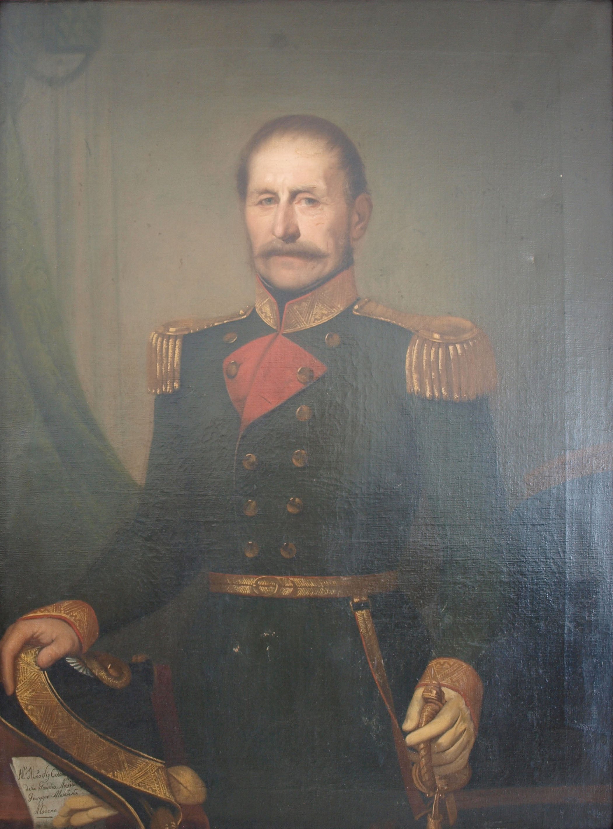 Adeodato Malatesta - Portrait of a Man in Uniform
