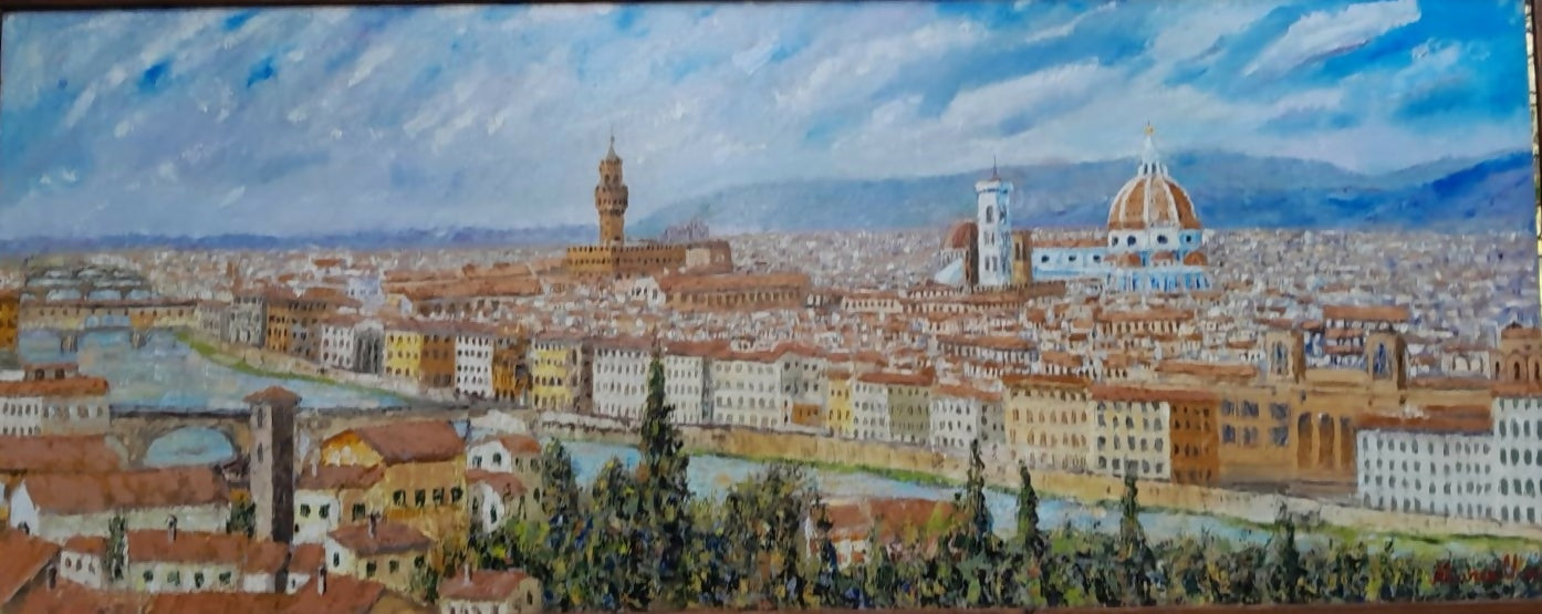 View from below the square