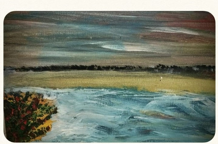 The branch on the shore