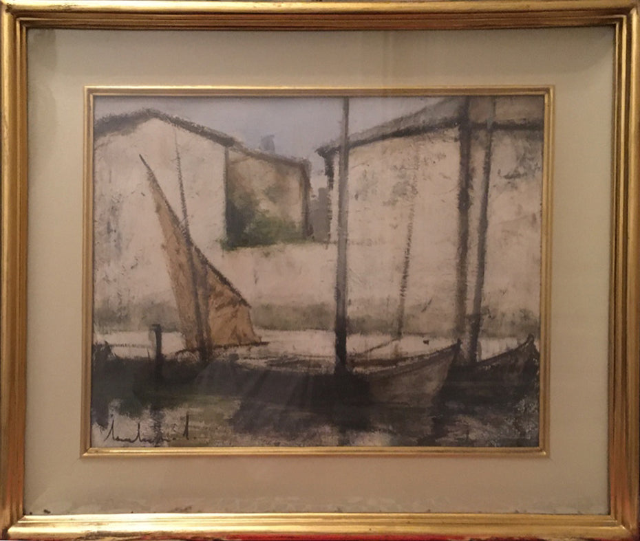 Anonymous - Farmhouse facade with sail