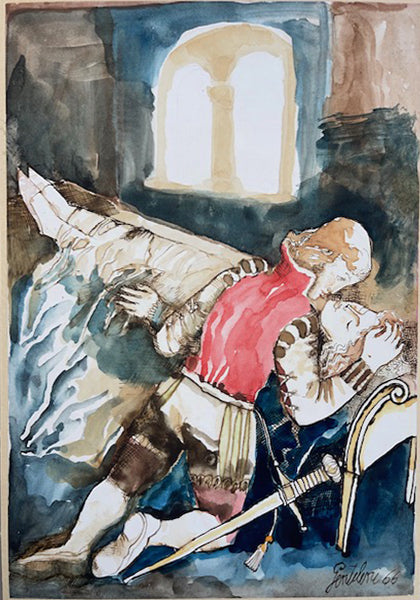 Franco Gentilini - Ilustración para "El mensaje" de Fiordirovo