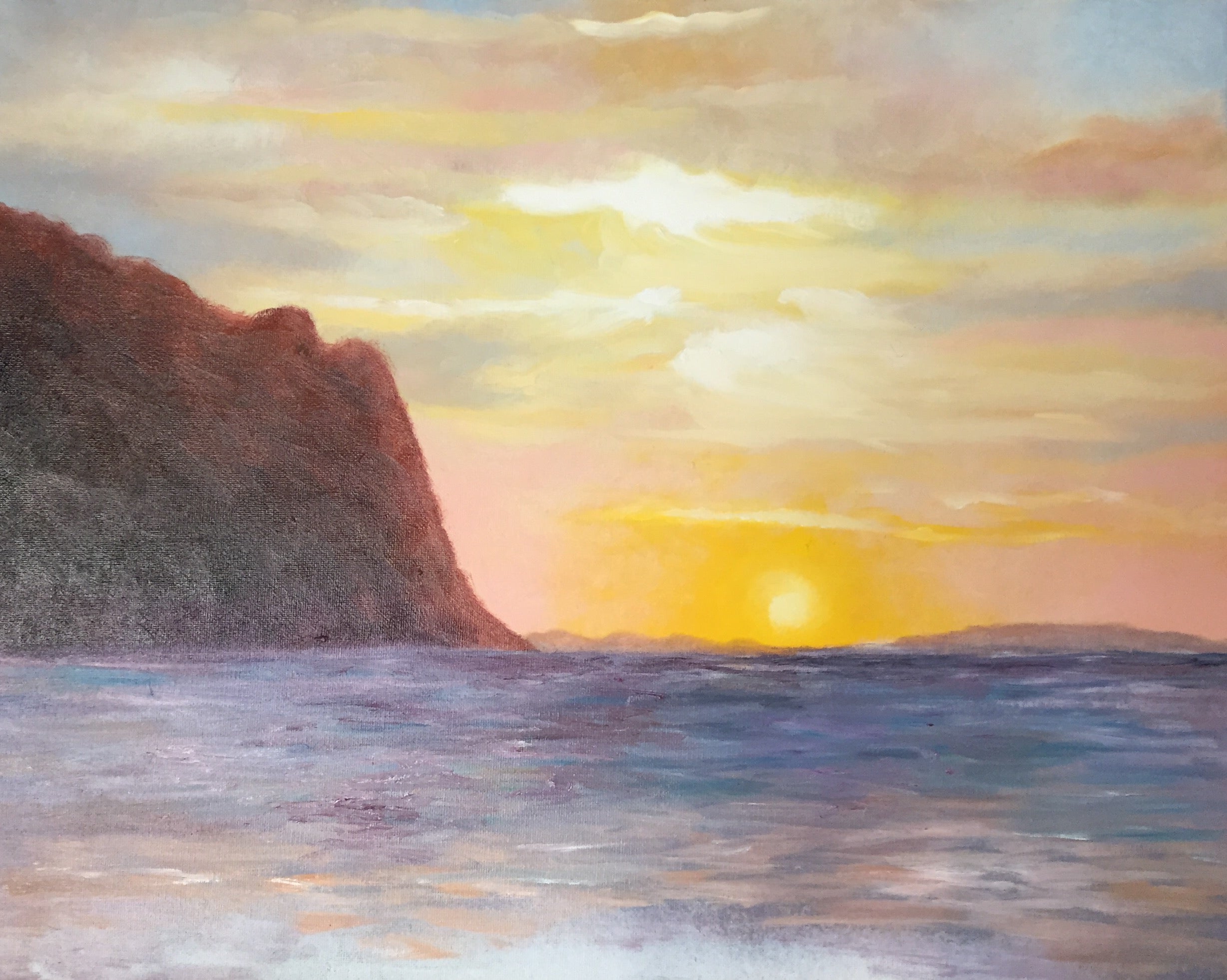 Letizia Mannina - Tramonto su monte cofano