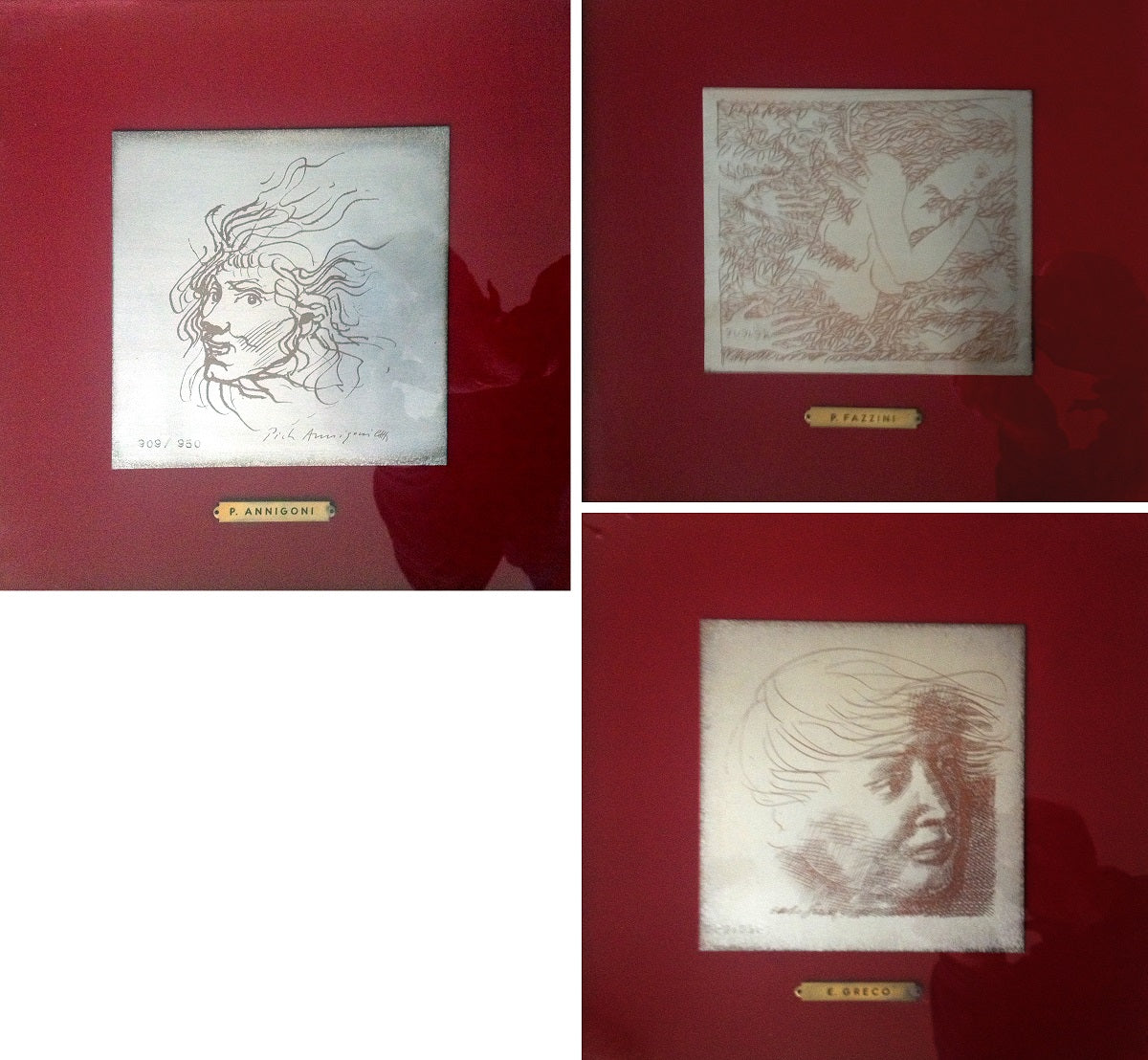 Annigoni, Greco, Fazzini - Tríptico