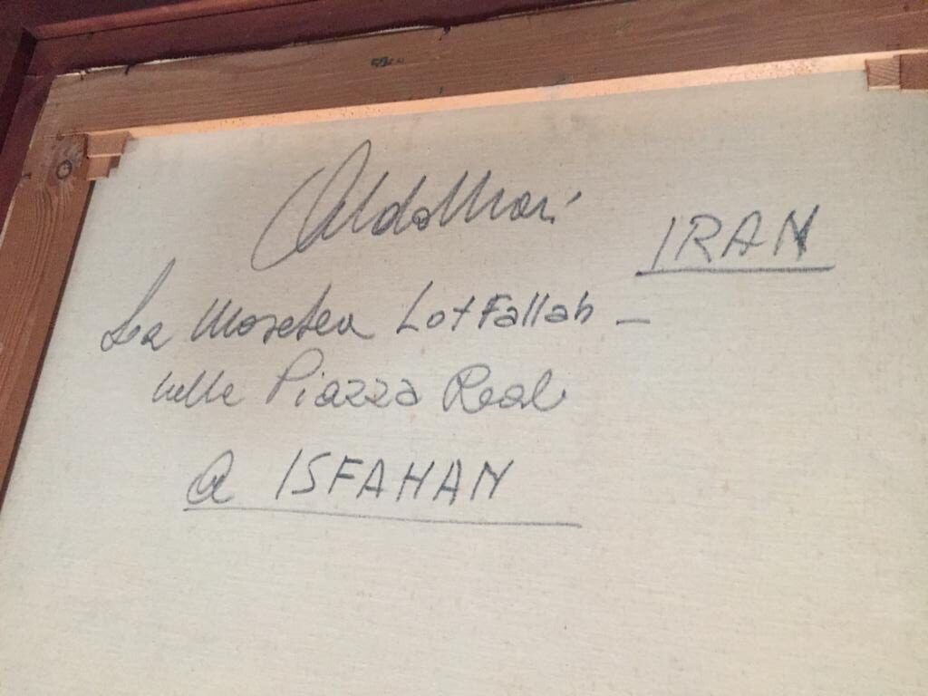 Aldo Mari - La mezquita de Lofallah, en la Plaza Real de Isfahán