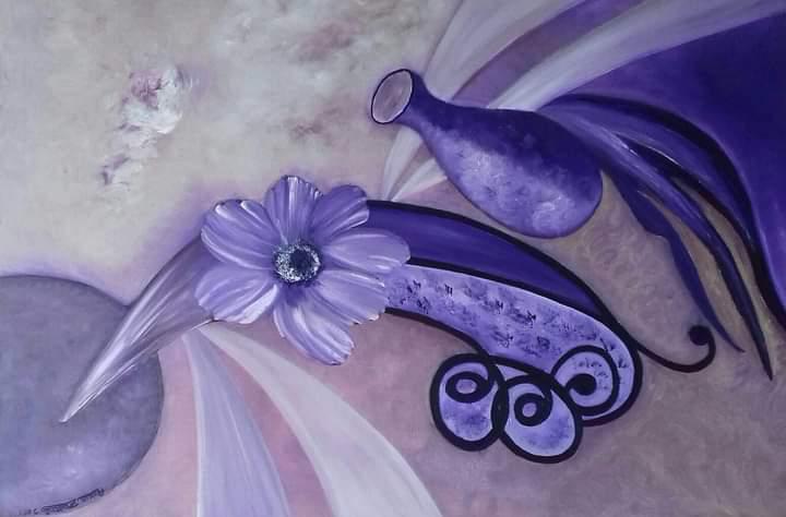 The purple flower