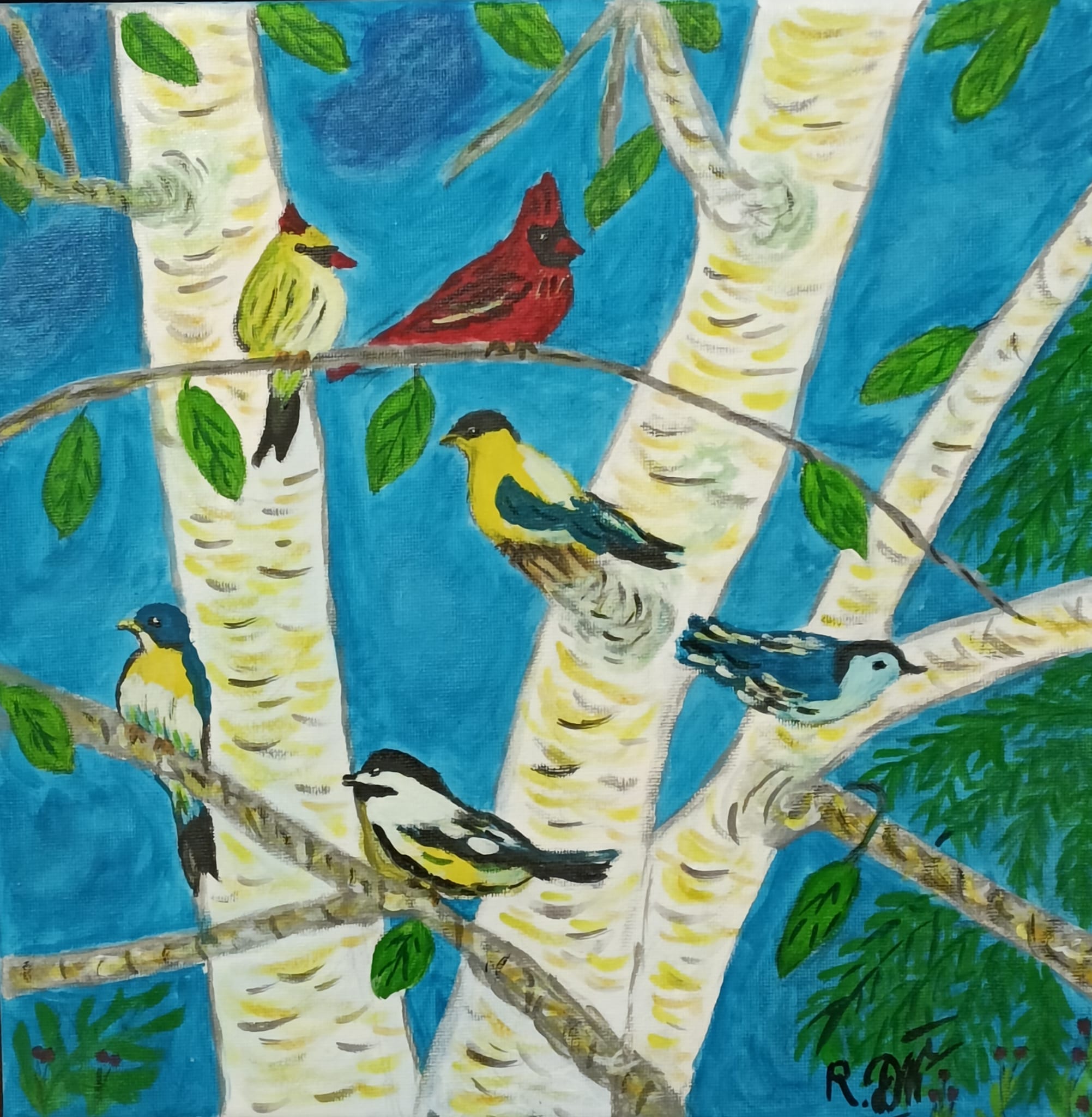 Multicolored chirping