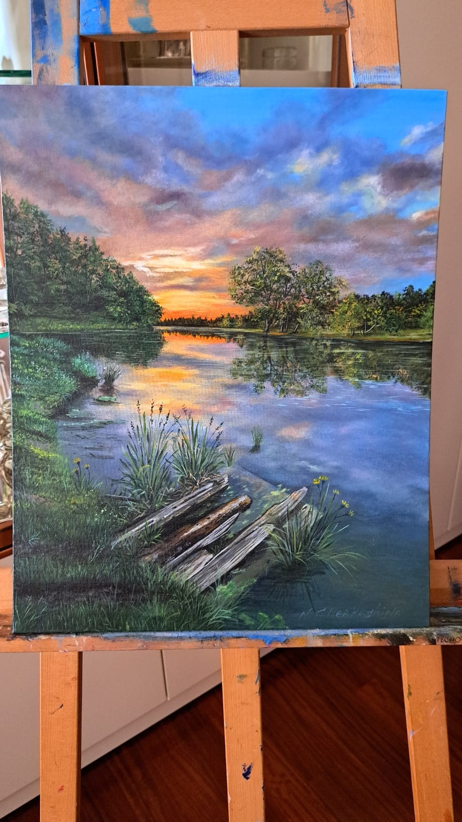 Sunset at the river