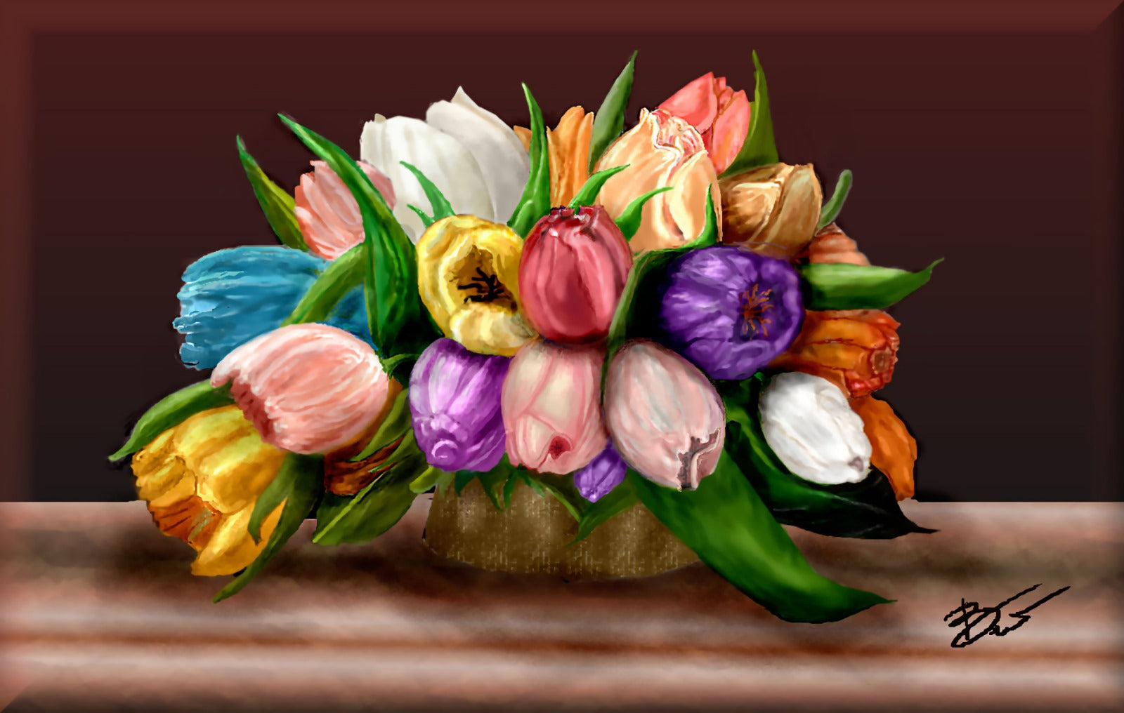 Vase of flowers