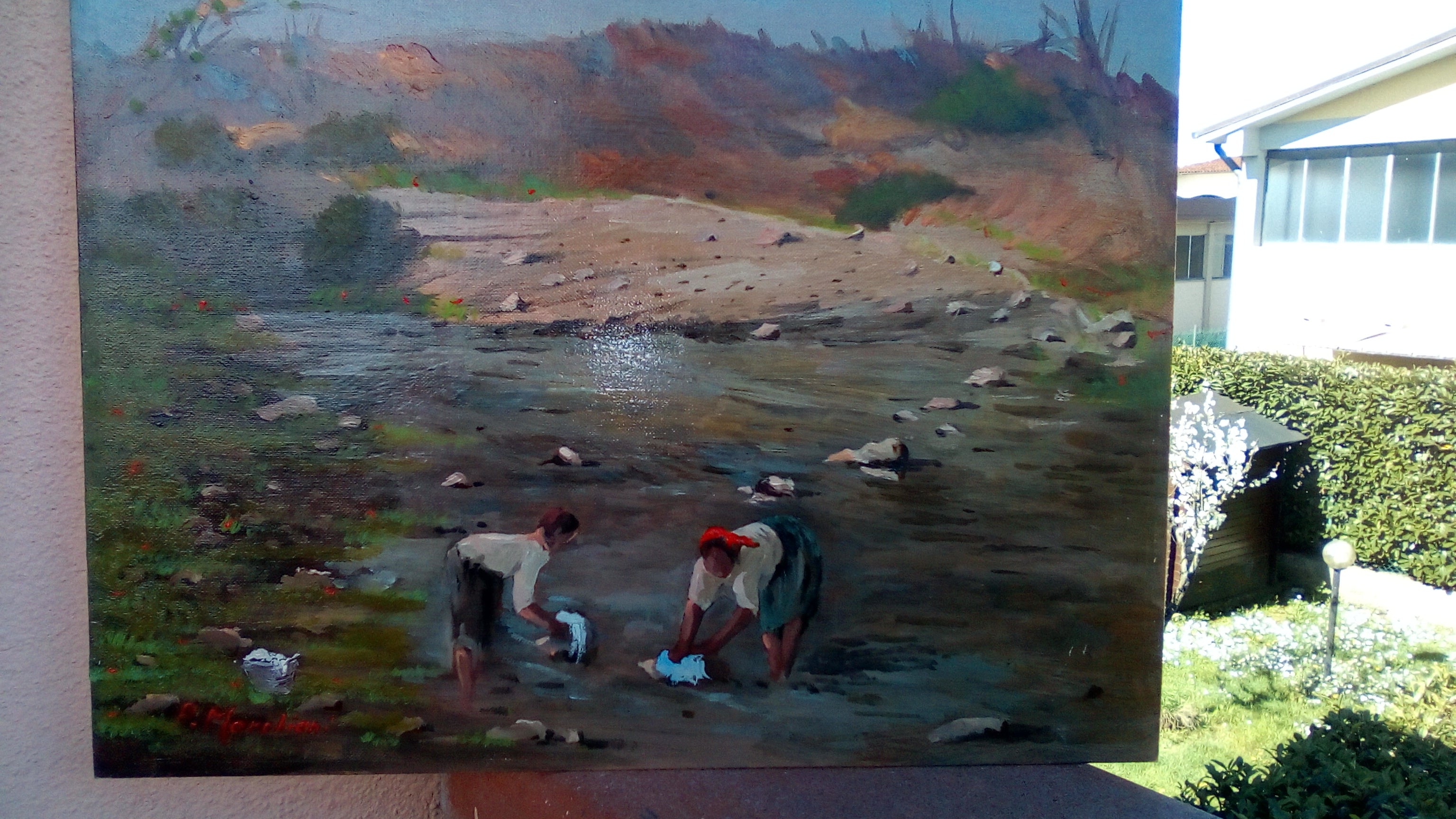 Lavandaie al fiume