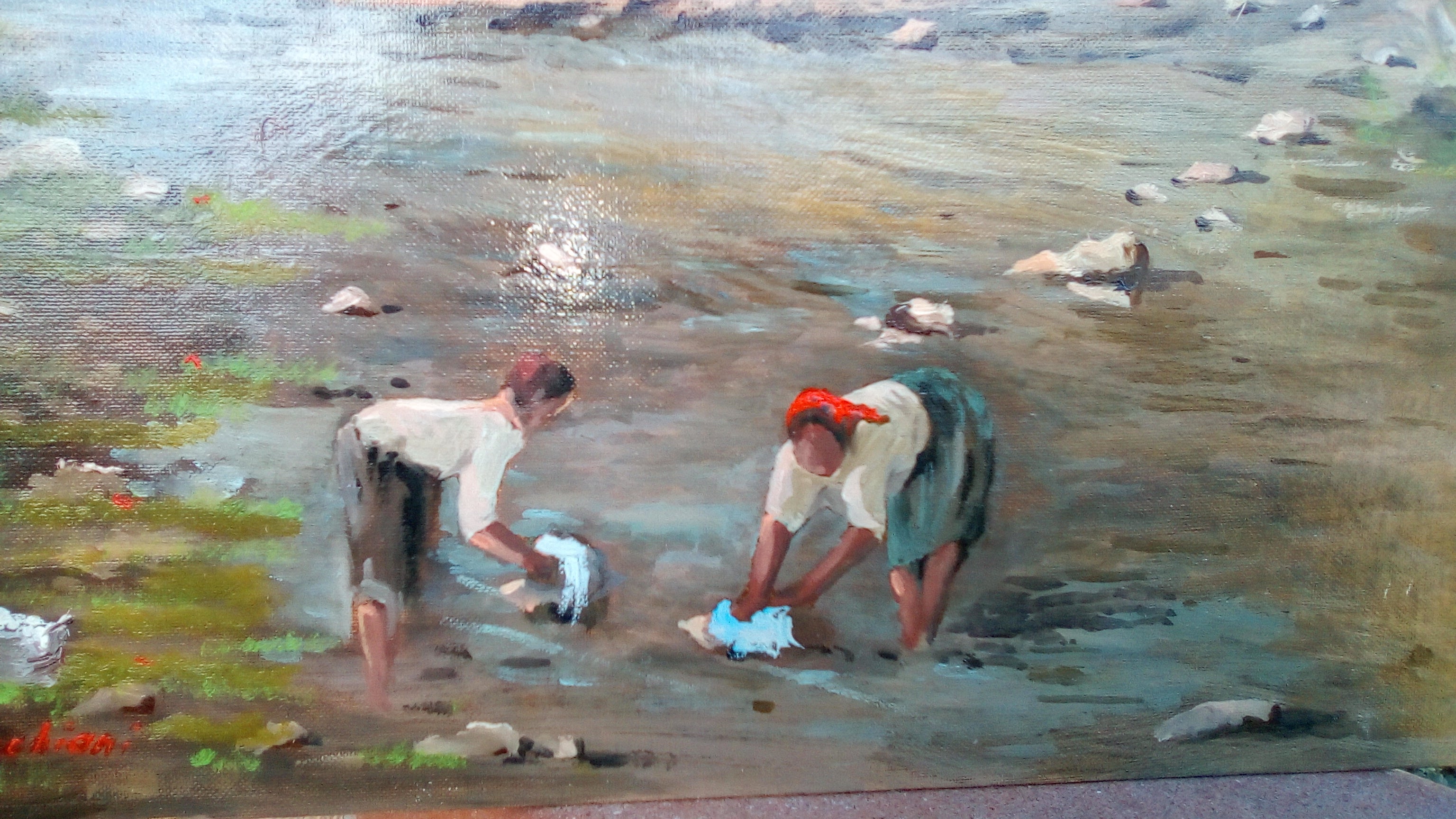 Lavandaie al fiume