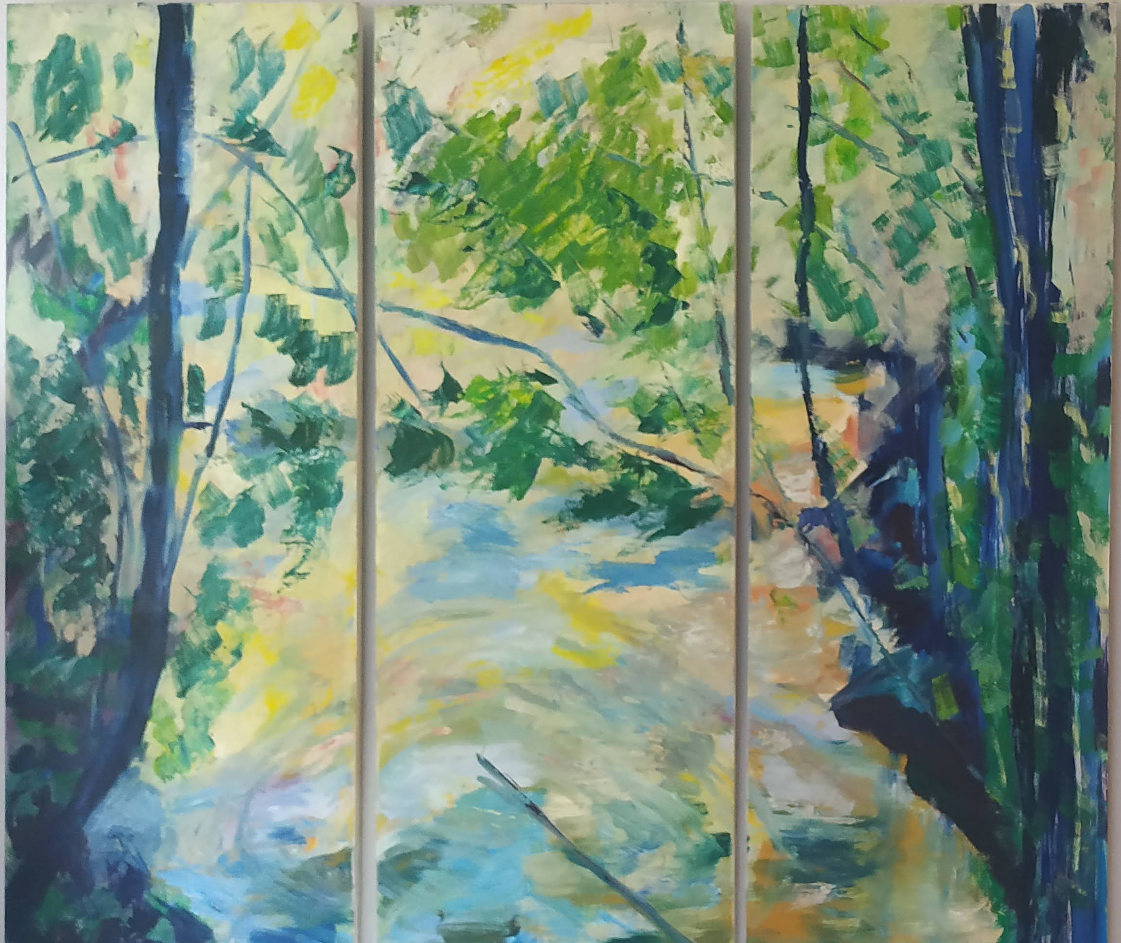 "Río Dorado" (Tríptico)