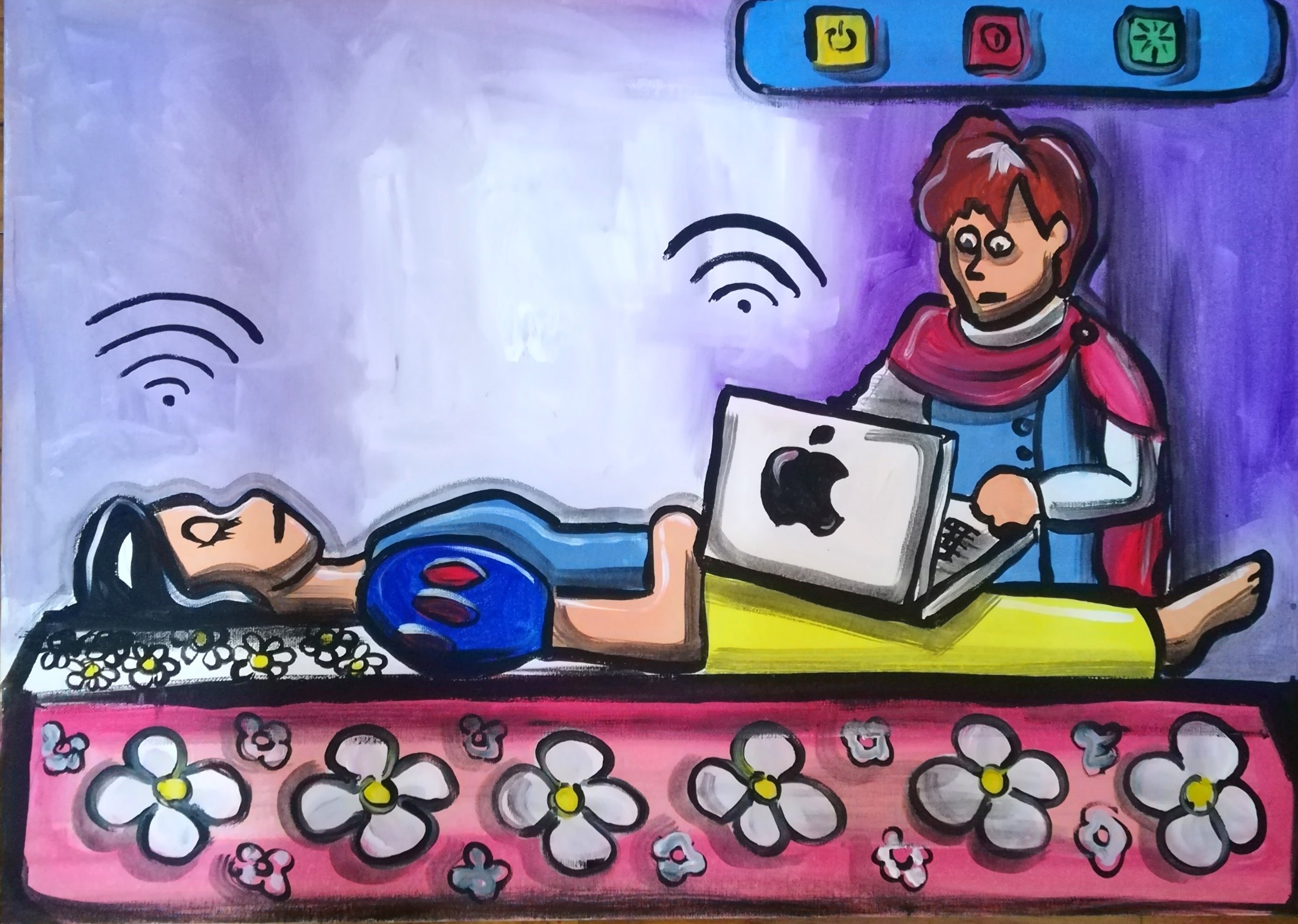 Favola moderna con mela