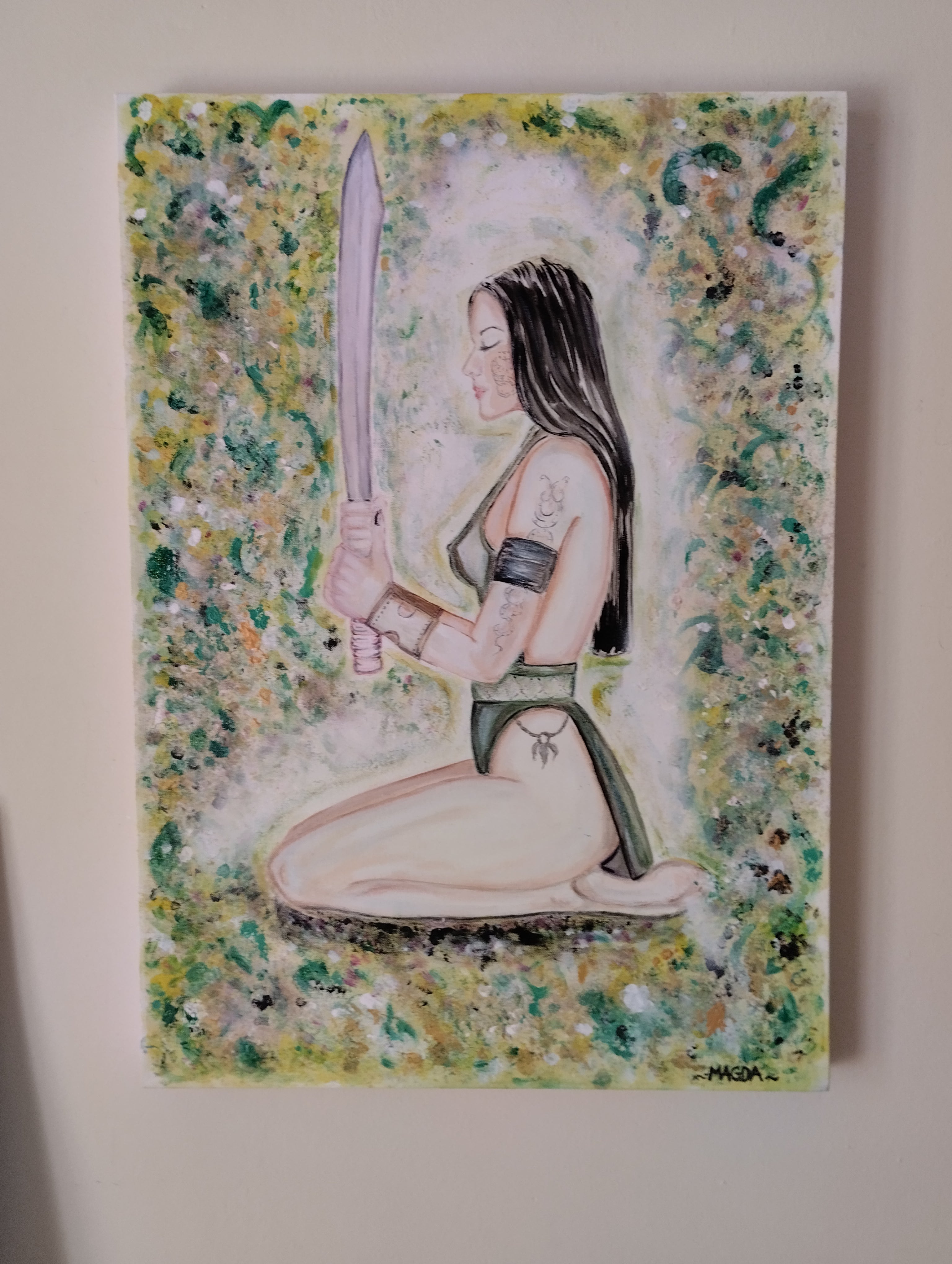 WOMAN WITH KATANA